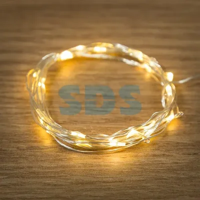 Гирлянда Роса, 2 м, 20 диодов, цвет теплый белый