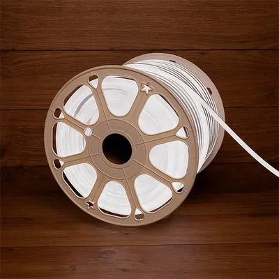 Гибкий неон 8х16мм односторонний 120 LED/м БЕЛЫЙ 24В бухта 50м NEON-NIGHT