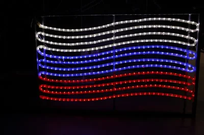 FLESI-LED-FL-FLAG W/B/R-240V- производство flesi (РФ) 102х65см