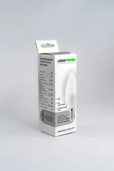 Светодиодная лампа LEDS POWER C37 E14 8Вт 4000К 006697