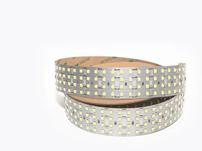 Светодиодная лента четырехрядная 2835 448/м (47Вт/м) 24В холодная, серия ПРО200 009124