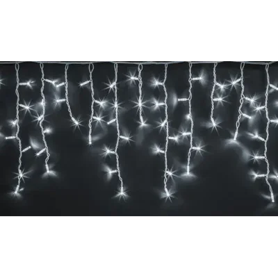 Светодиодная гирлянда «бахрома» NGF-I01-100CW-8-3.5m-230-WH-IP65