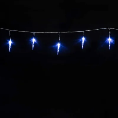 Гирлянда Сосульки 4м Белые 12см 24В, 16LED, Провод Прозрачный ПВХ, IP54