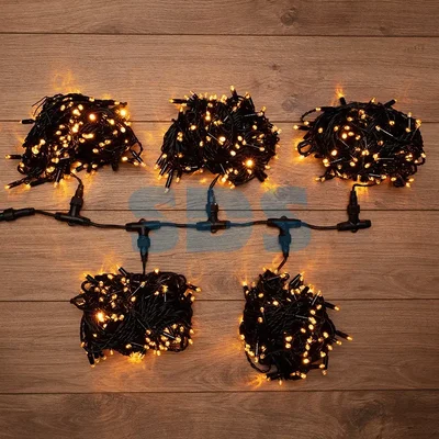 Гирлянда LED ClipLight 24V, 5 нитей по 20 метров, цвет диодов Желтый, Flashing (Белый)