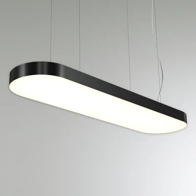 Светильник RVE-LBX-LARGO-W-1400 овал 1400x350x100мм