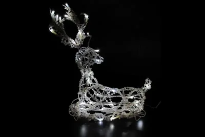 LED-XM(CB)-3D-CK027-W Олень белый 53*30*11см, 220V