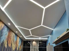 Как сделать световые линии на потолке и стенах?