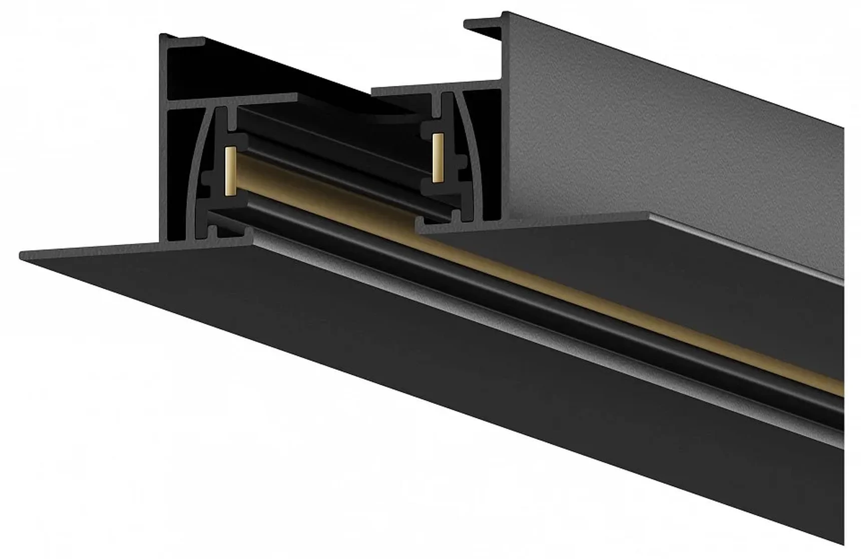 Шинопровод Skylite встраиваемый Однофазный 220В-1м, чёрный