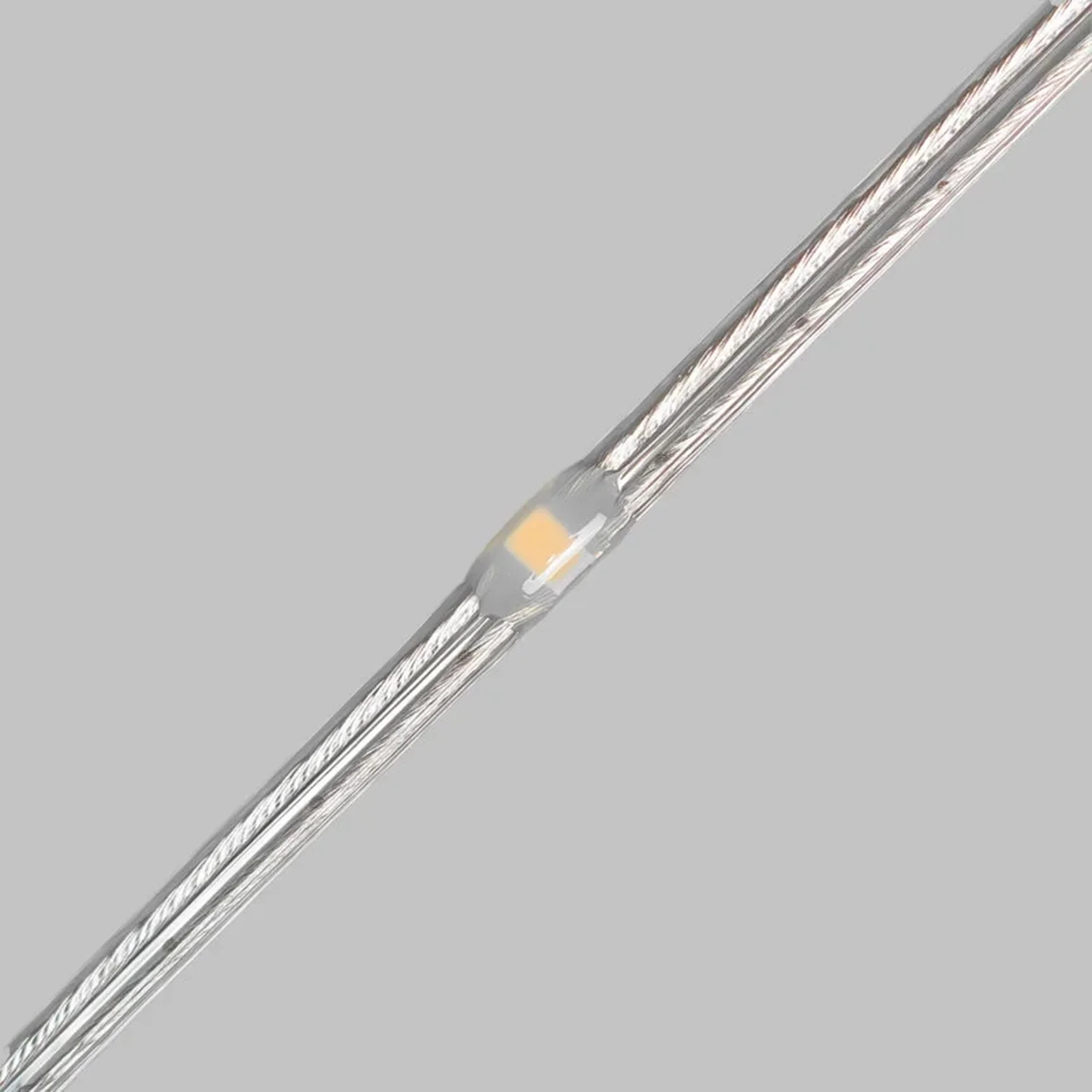 Гирлянда Роса Про 20м Тепло-Белая 24В, 200 LED, Провод Прозрачный ПВХ, IP65