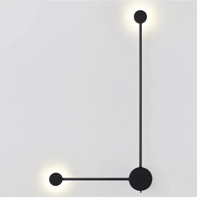 7008/10WL HIGHTECH ODL25 273 черный/металл/акрил Настенный светильник LED 3000/4000K тумблер на корп. 10W 220V CRI > 90 SATELLITE