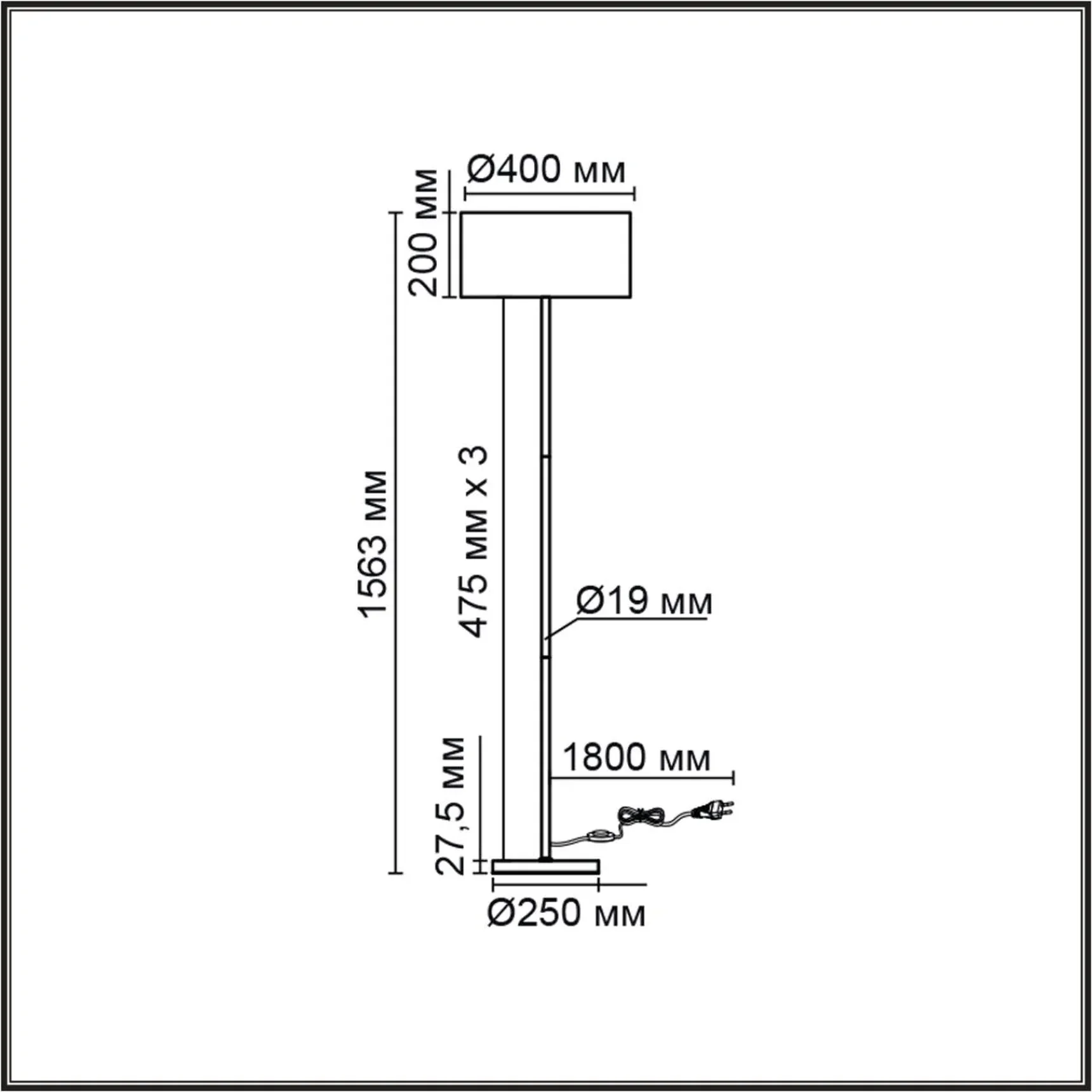 8250/2F MODERNI LN26 527 никель/бежевый, металл/текстиль Торшер Е27 2*60W 220V NIKKI