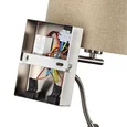 8250/2W MODERNI LN26 527 никель/бежевый, металл/текстиль бра Е14 40W+ LED 3W 4000K 220V NIKKI