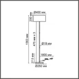 8251/2F MODERNI LN26 530 никель/серый, металл/текстиль Торшер Е27 2*60W 220V NIKKI