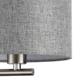 8251/2W MODERNI LN26 530 никель/серый, металл/текстиль бра Е14 40W + LED 3W 4000K 220V NIKKI