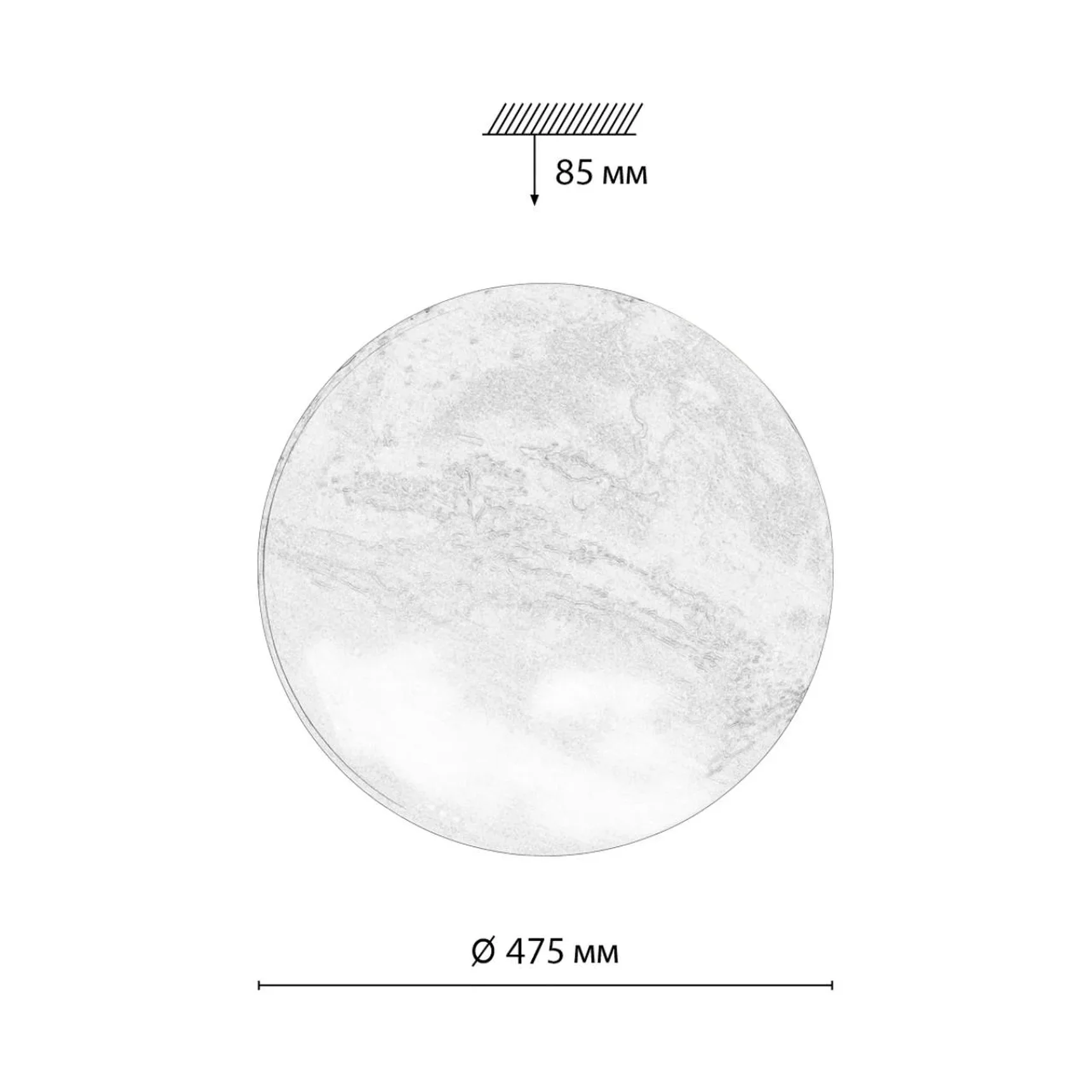 7725/ELN PALE SN 120 Светильник пластик/мульти LED 76Вт 3000/4000/6000К D475 IP43 CCT MARS