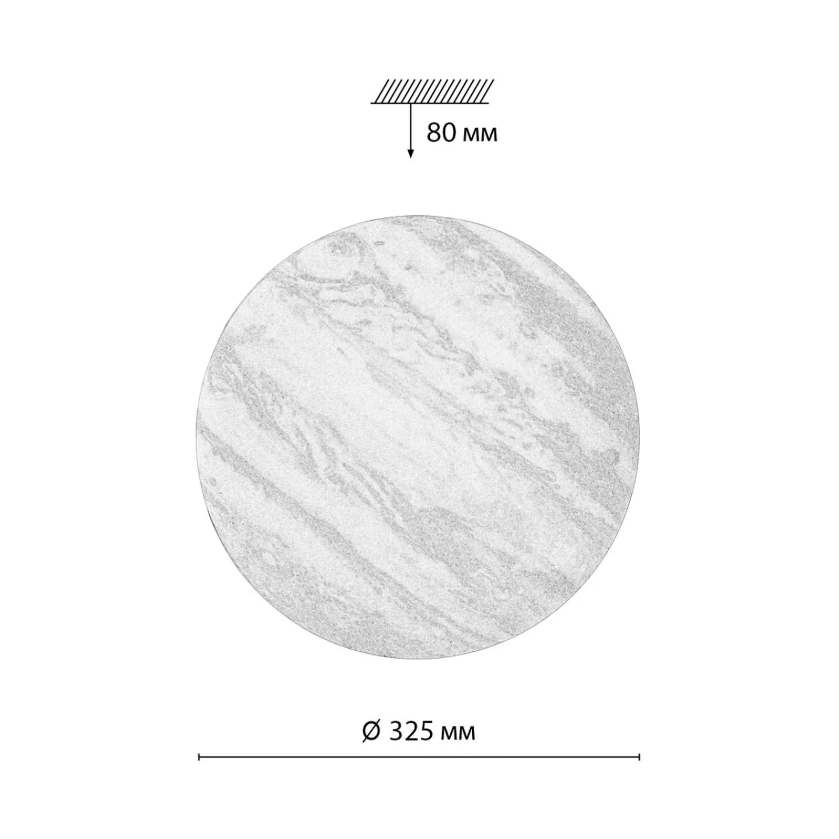7724/CLN PALE SN 122 Светильник пластик/мульти LED 36Вт 4000К D325 IP43 JUPITER