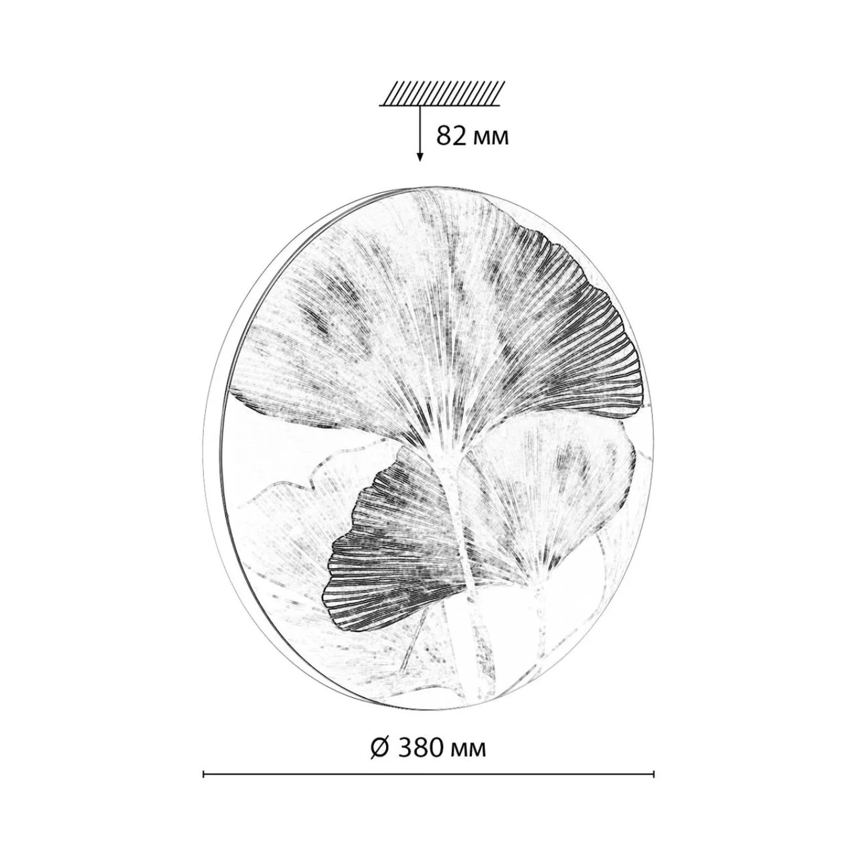 7747/DLN PALE SN 124 Светильник светодиодный потолочный пластик/белый/мульти LED 48Вт 3000/4000/6000К D380 IP43 CCT FLOREN