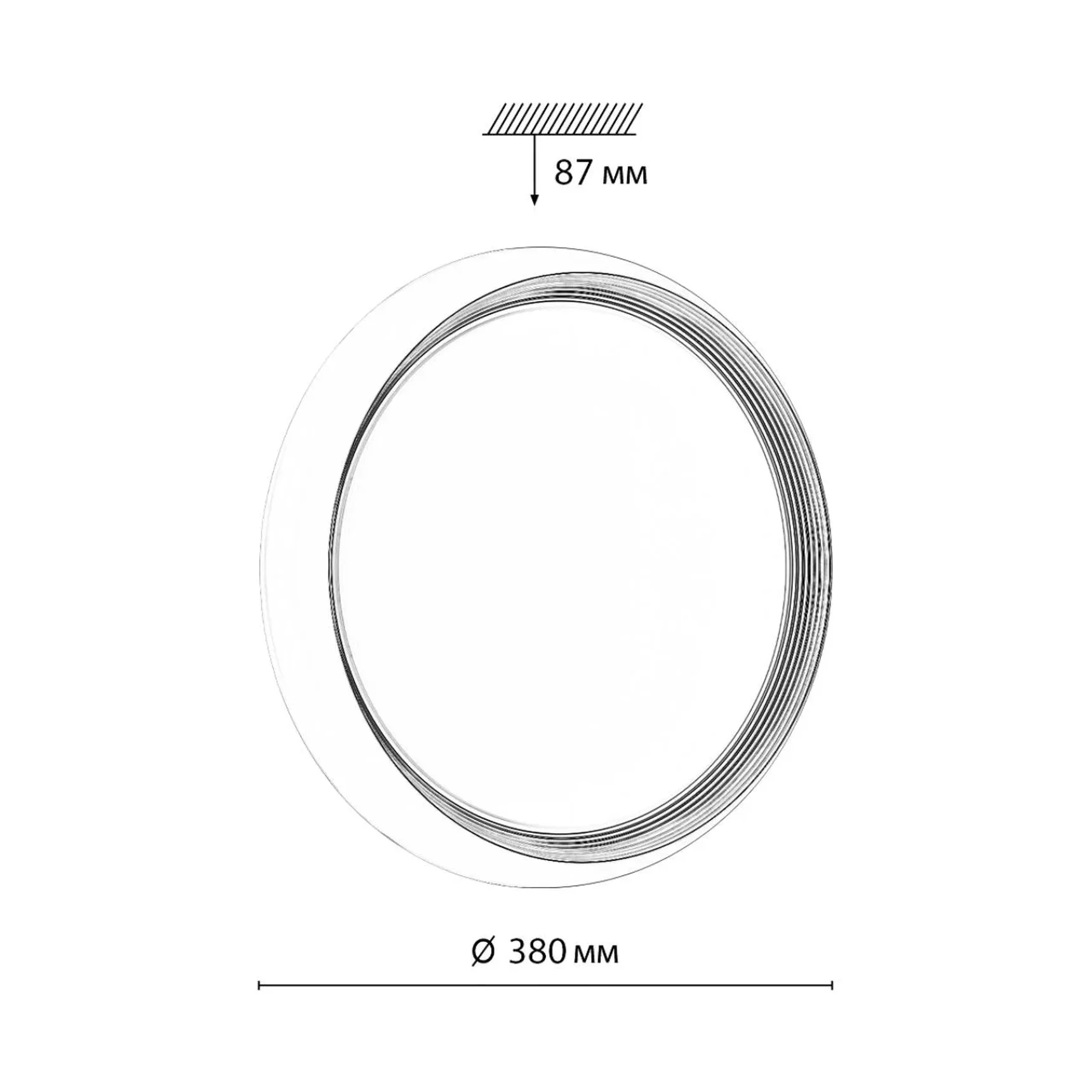 7650/DLN PALE SN 141 Светильник пластик/белый/золотой LED 48Вт 3000/4000/6000К D380 IP43 CCT TOFIQ WHITE