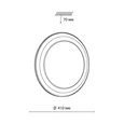 7617/DLN PALE SN 151 Светильник пластик/белый LED 48Вт 3000/4000/6000K D410 IP43 CCT SETTA