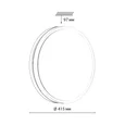 7670/DLN COLOR SN 152 Светильник пластик/белый/серый LED 48Вт 3000/4000/6000К D415 IP43 CCT NOHAVA GREY