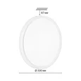 7709/ELN COLOR SN 154 Светильник пластик/желтый LED 76Вт 3000/4000/6000К D500 IP43 CCT KEZO YELLOW