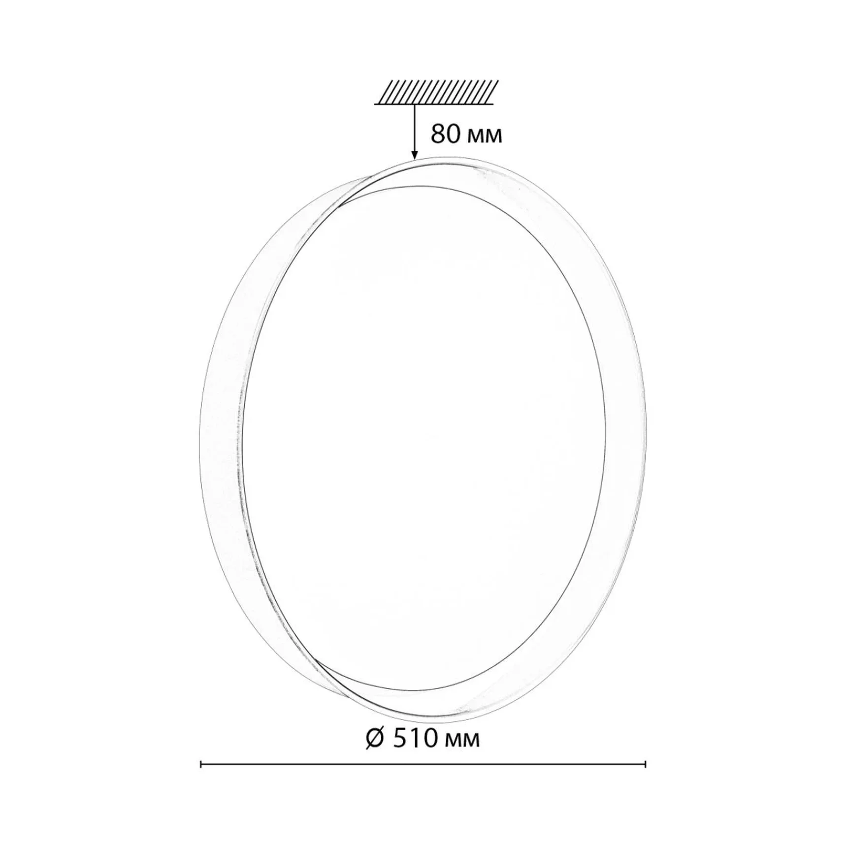 7711/ELN COLOR SN 157 Светильник пластик/желтый LED 76Вт 3000/4000/6000К D510 IP43 CCT TUNA YELLOW