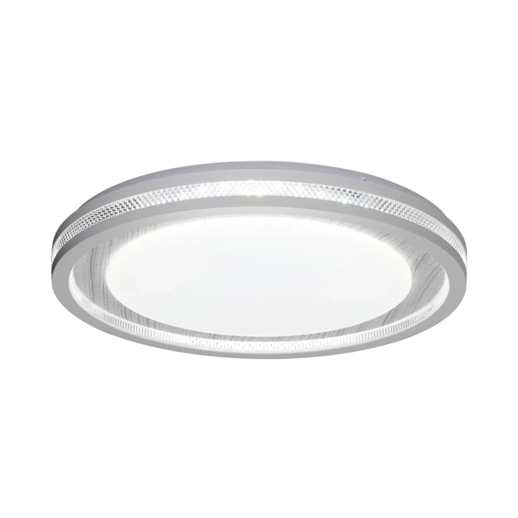 7681/ELN COLOR SN 164 Светильник пластик/сер под дер LED 76Вт 3000/4000/6000K D480 IP43 CCT MAVI WOOD