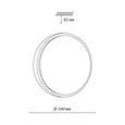 7607/CLN PALE SN 170 Светильник пластик/белый/бежеый под дерево LED 36Вт 4000К D340 IP43 LOSTA