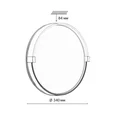7646/CLN PALE SN 189 Светильник пластик/белый/золотой LED 36Вт 4000К D340 IP43 OLIDI WHITE