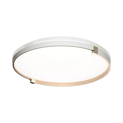 7646/ELN PALE SN 189 Светильник пластик/золотой LED 76Вт 3000/4000/6000К D490 IP43 CCT OLIDI WHITE