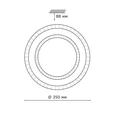 2041/DLN PALE SN 197 Светильник пластик/белый/прозрачный LED 48Вт 3000/4000/6000K D350 IP43 CCT FLOORS