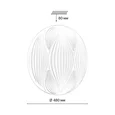 7686/ELN PALE SN 204 Светильник пластик/белый LED 76Вт 3000/4000/6000К D480 IP43 CCT HIMAR