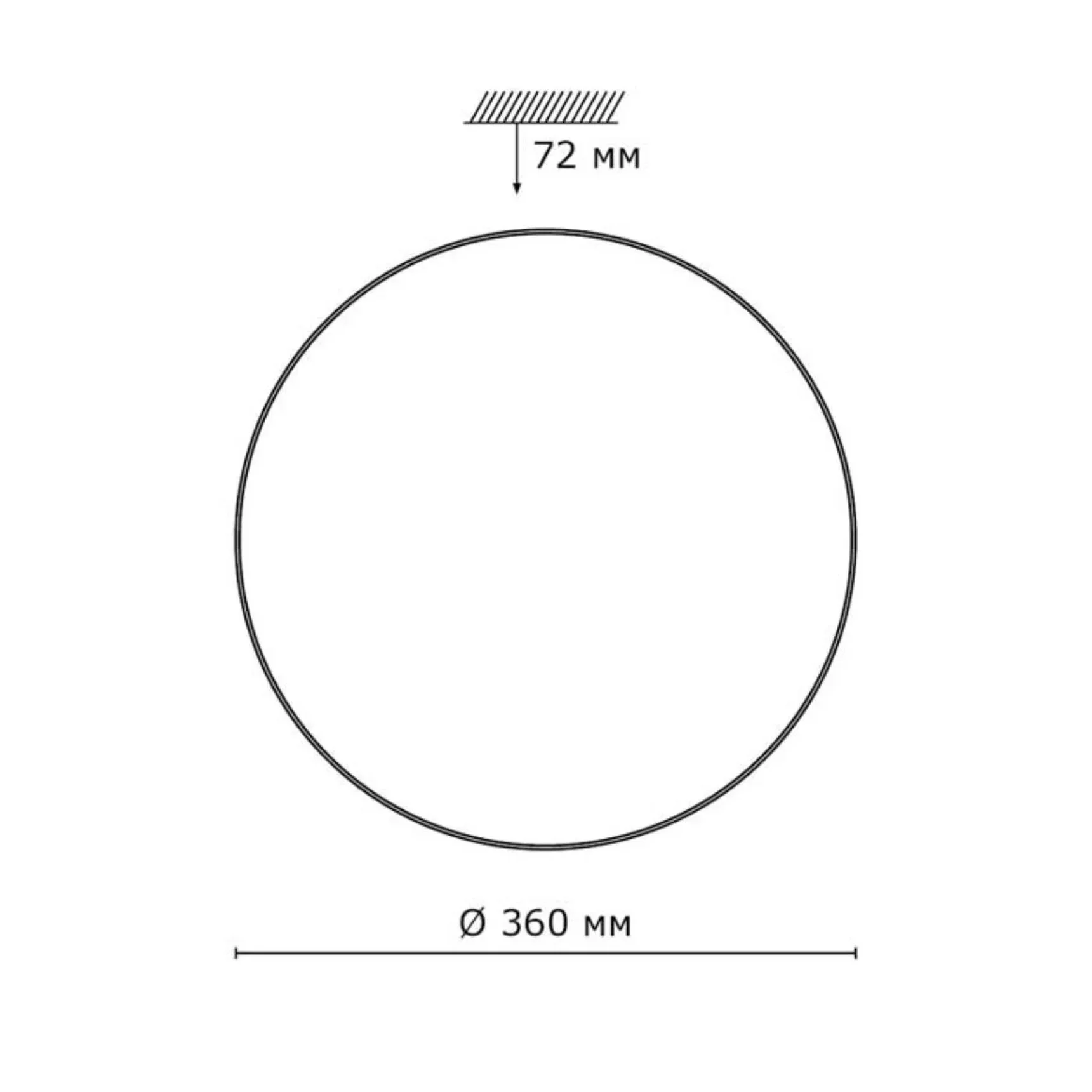 2052/CLN PALE SN 211 Светильник пластик/белый/хром LED 36Вт 4000K D360 IP43 ABASI