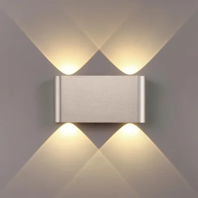 7106/4WL HIGHTECH ODL26 441 Настенный светильник матовый никель/металл IP20 LED 4W 3000K 220V MAGNUM