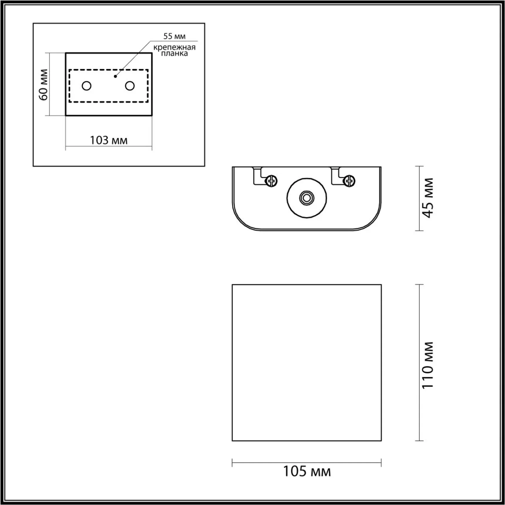 7107/2WL HIGHTECH ODL26 441 Настенный светильник бронза/металл IP20 LED 2W 3000K 220V MAGNUM