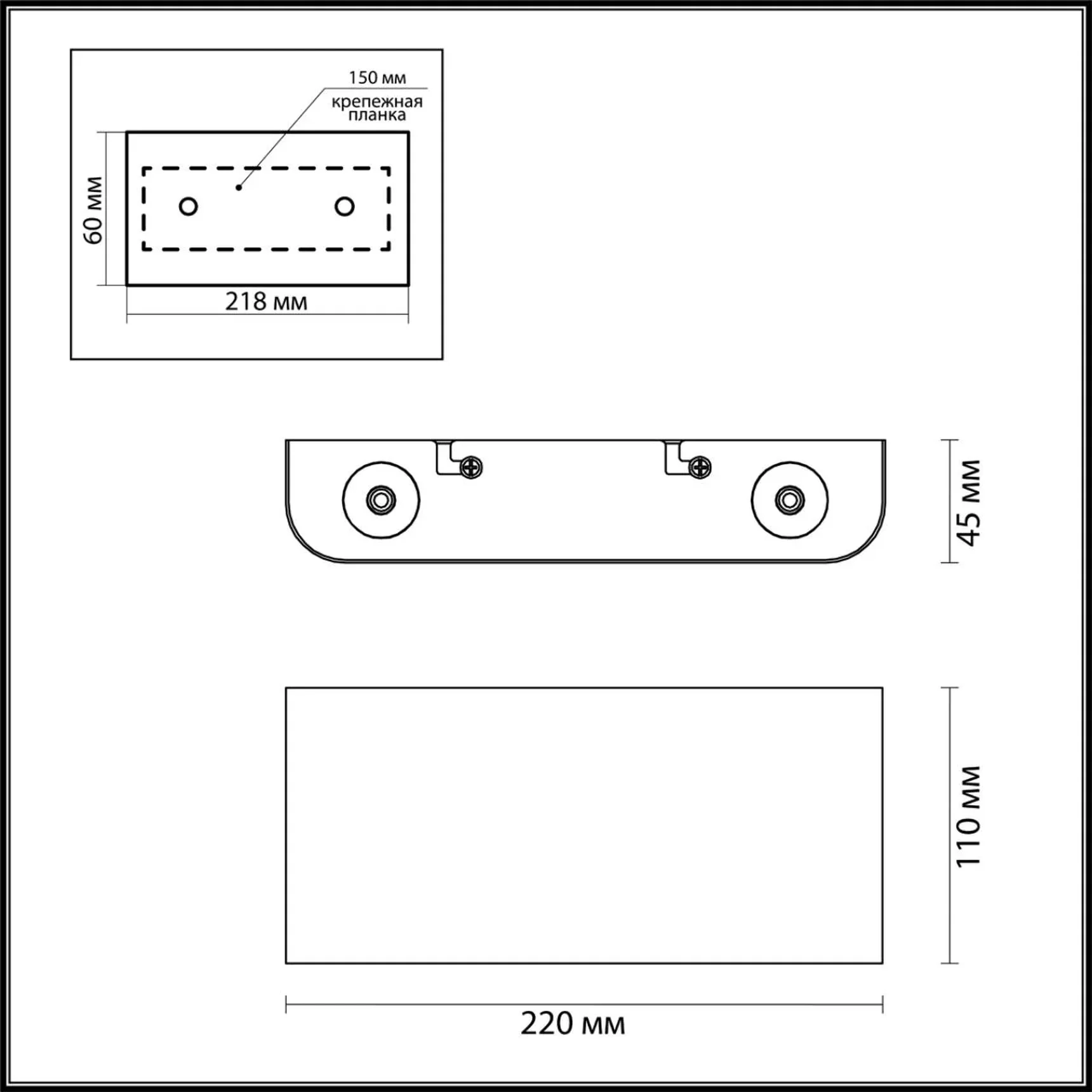 7107/4WL HIGHTECH ODL26 441 Настенный светильник бронза/металл IP20 LED 4W 3000K 220V MAGNUM