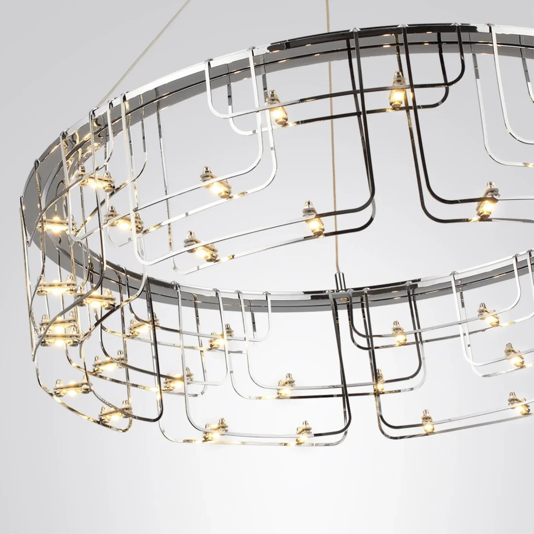 7059/44L HIGHTECH ODL26 287 Подвесной светильник нерж/сталь хром IP20 LED 44W 3960Лм 3000K 220V ZAHA