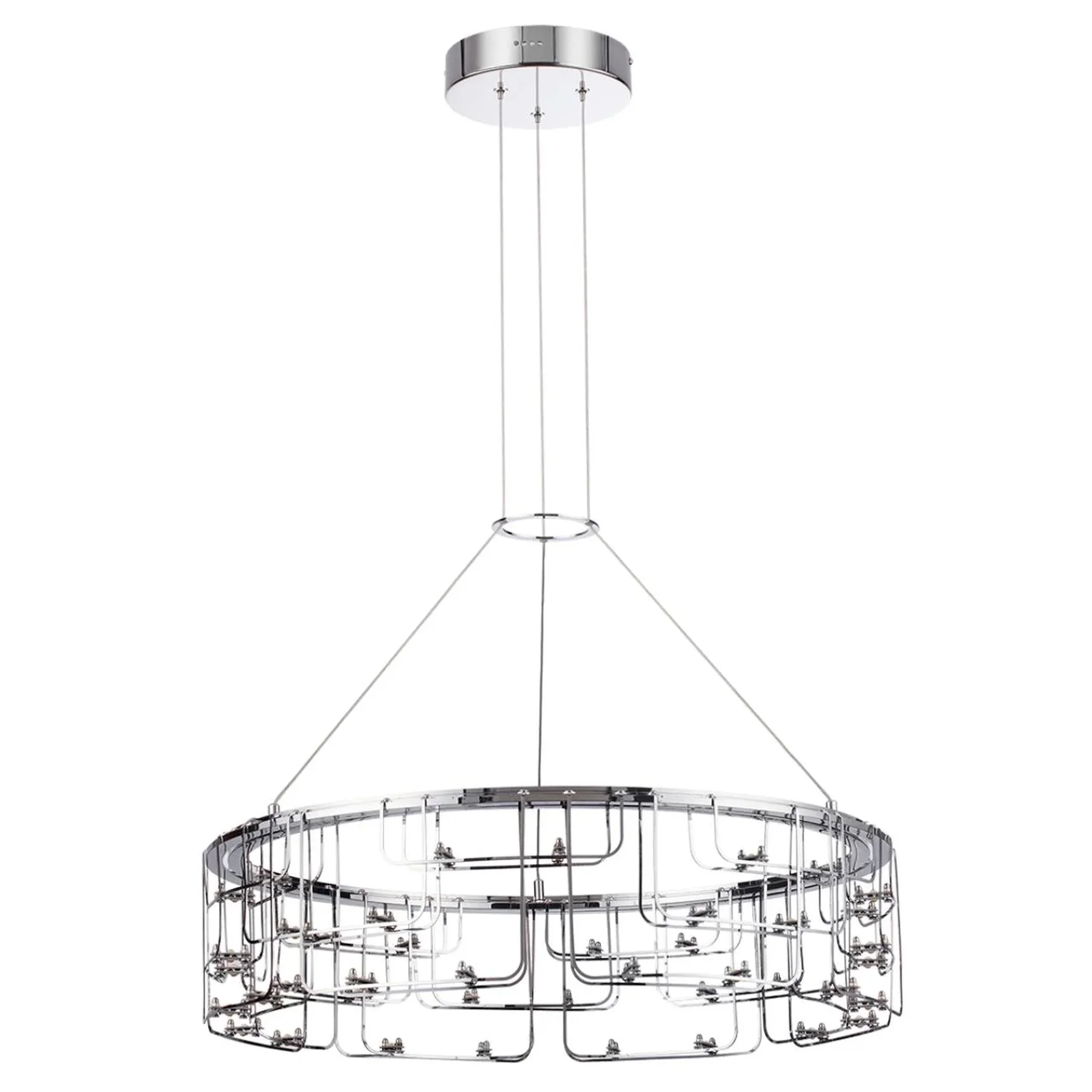 7059/44L HIGHTECH ODL26 287 Подвесной светильник нерж/сталь хром IP20 LED 44W 3960Лм 3000K 220V ZAHA