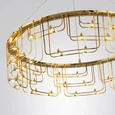 7060/44L HIGHTECH ODL26 287 Подвесной светильник нерж/сталь золото IP20 LED 44W 3960Лм 3000K 220V ZAHA