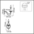 8033/1W CLASSI LN26 080 металл/стекло, медь/прозрачный Бра E14 1*40W 220V INCANTO