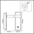 8264/1W COMFI LN26 432 металл, черный/дерево Бра GX53 LED 1*7W 220V LELAND