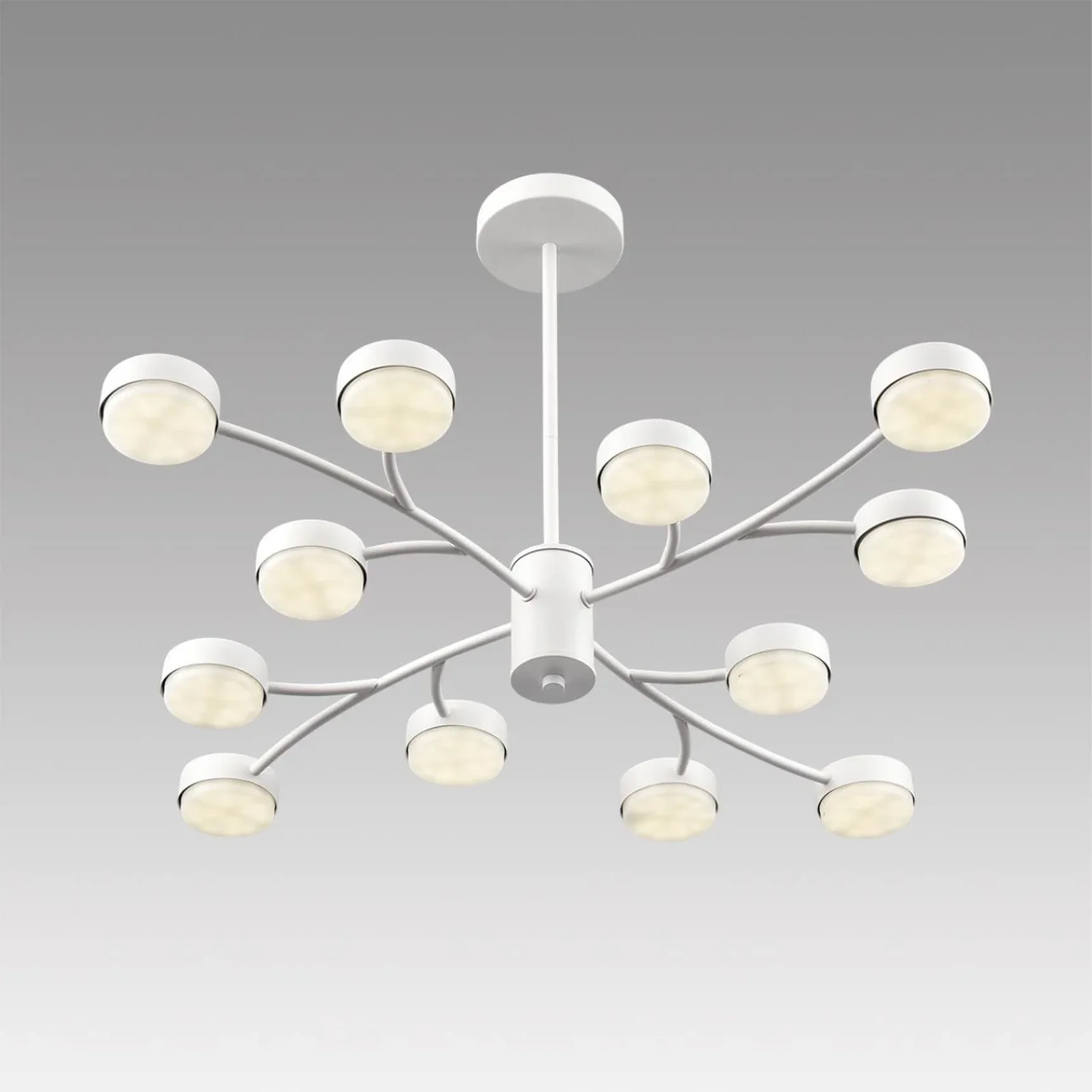 8265/12 COMFI LN26 233 металл, белый Люстра GX53 LED 12*7W 220V TORINA