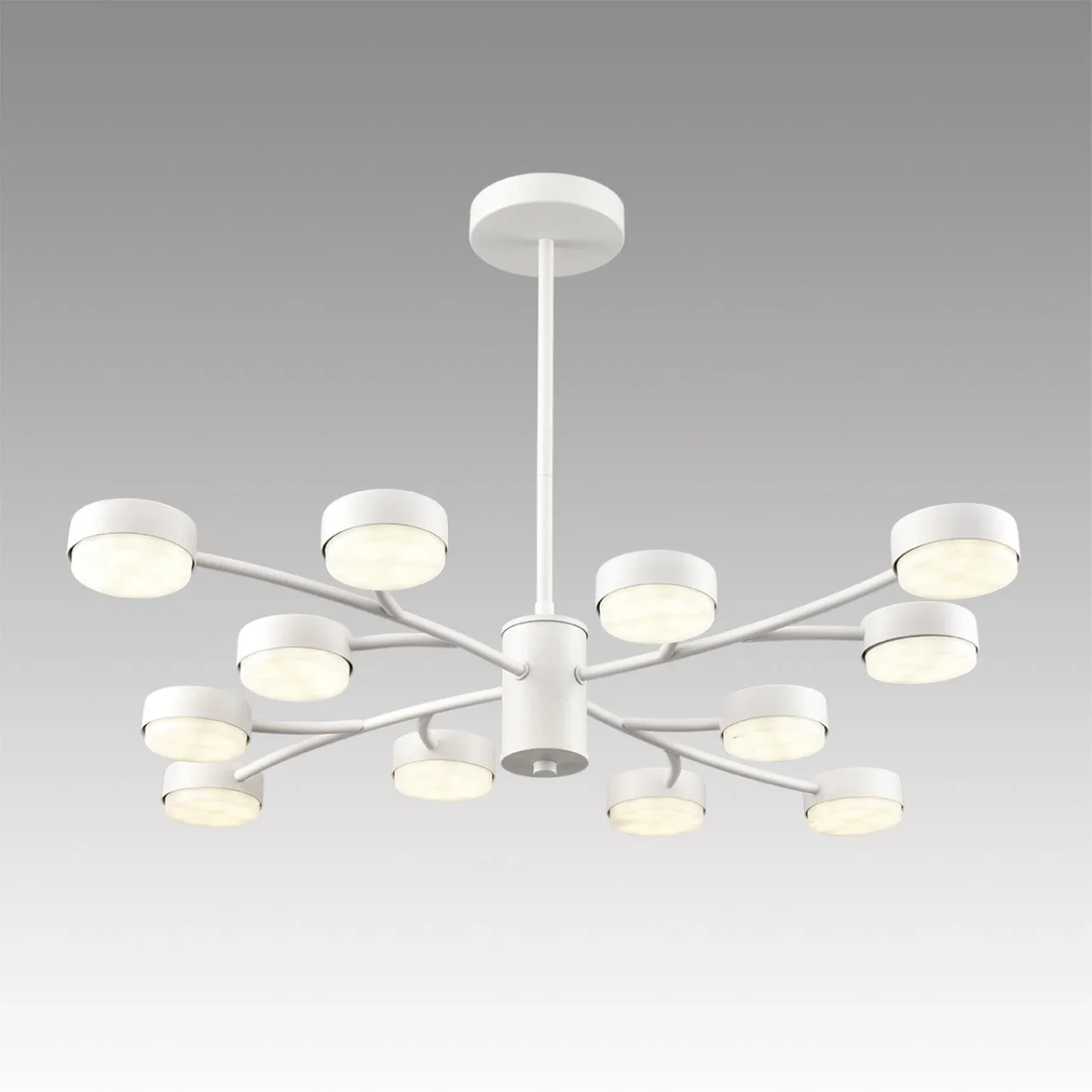8265/12 COMFI LN26 233 металл, белый Люстра GX53 LED 12*7W 220V TORINA