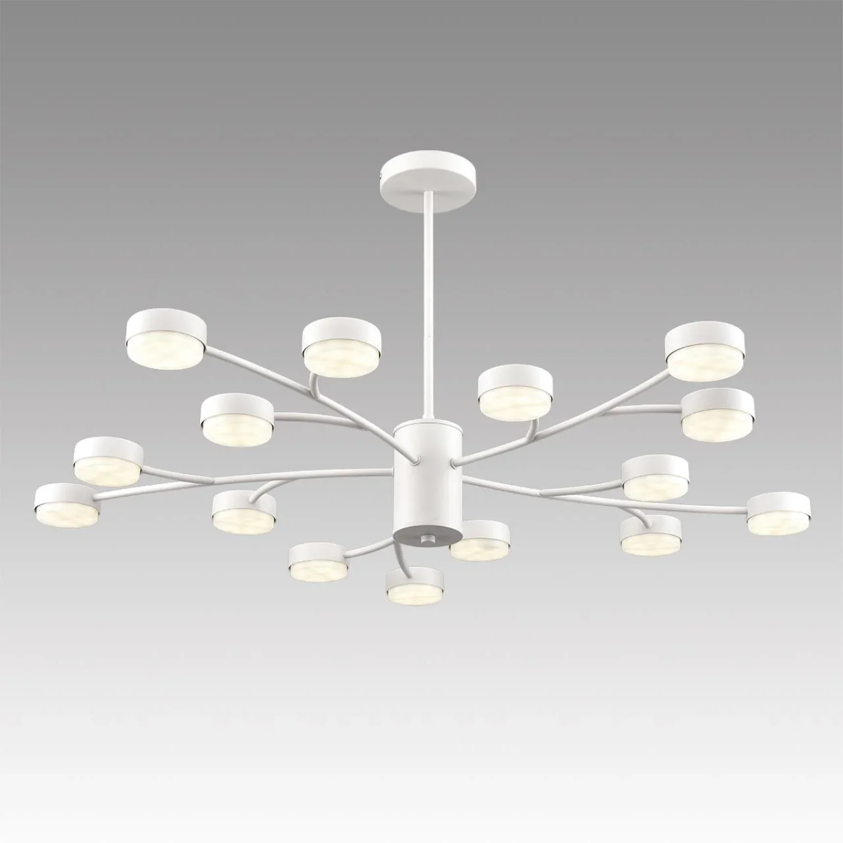 8265/15 COMFI LN26 233 металл/металл белый/белый Люстра GX53 LED 15*7W 220V TORINA