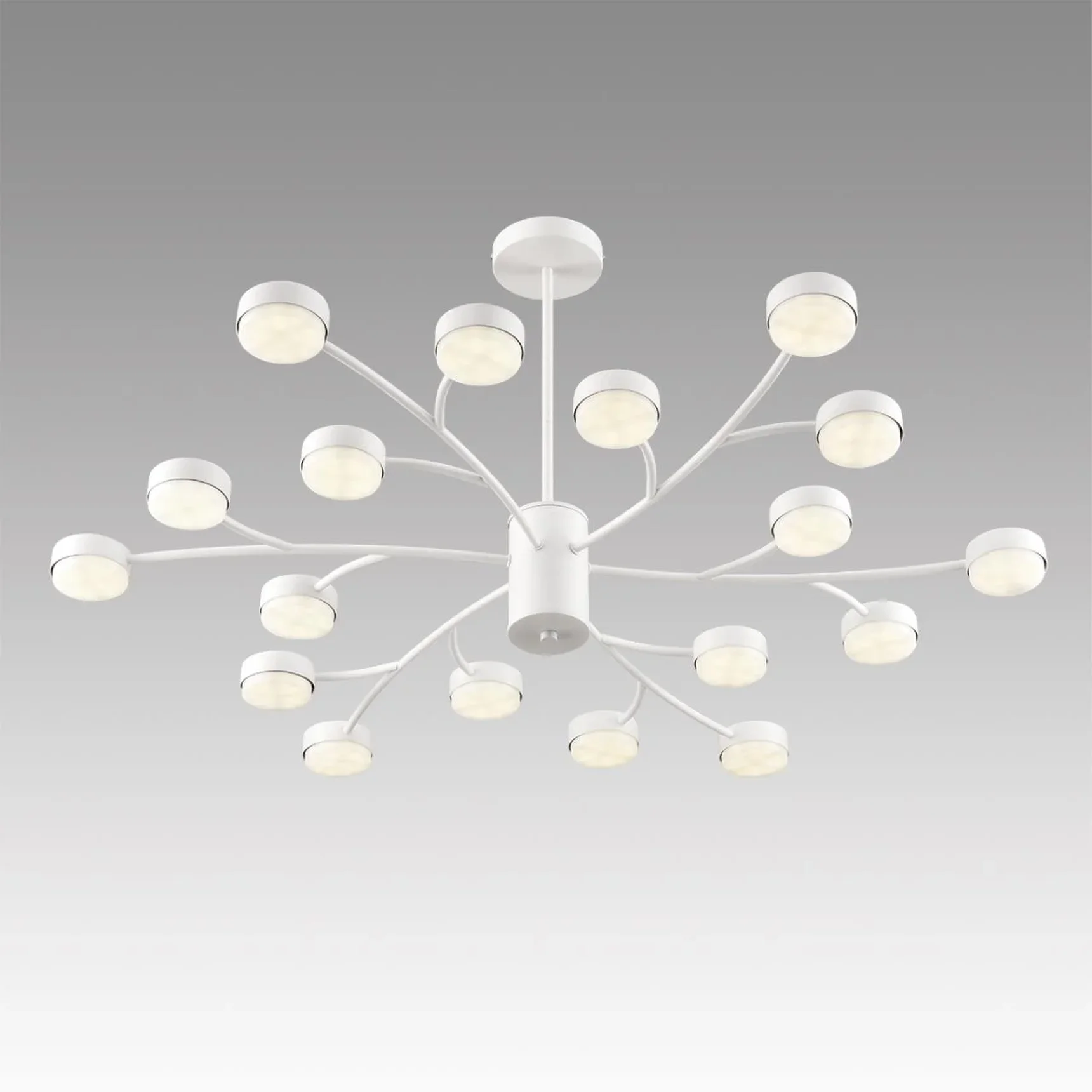 8265/18 COMFI LN26 233 металл, белый Люстра GX53 LED 18*7W 220V TORINA