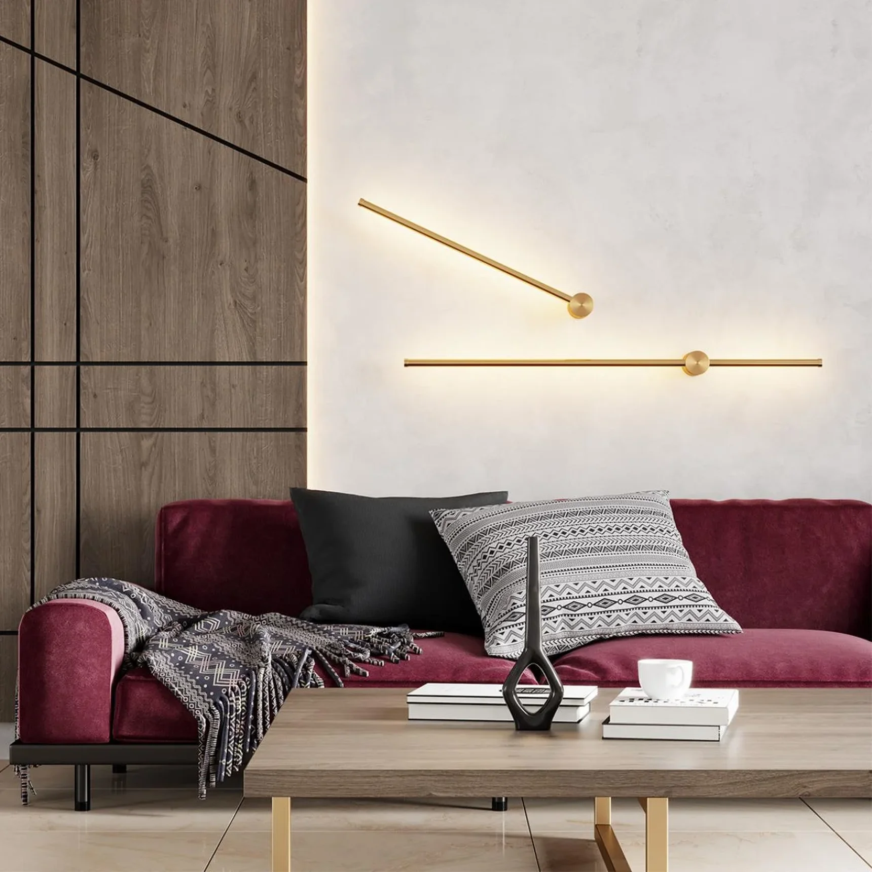 4335/12WGP HIGHTECH ODL23 275 золото Настенный светильник IP20 LED 12W 525Лм 3000K/4000K (перекл. ч/з тумблер на драйвере) FILLINI