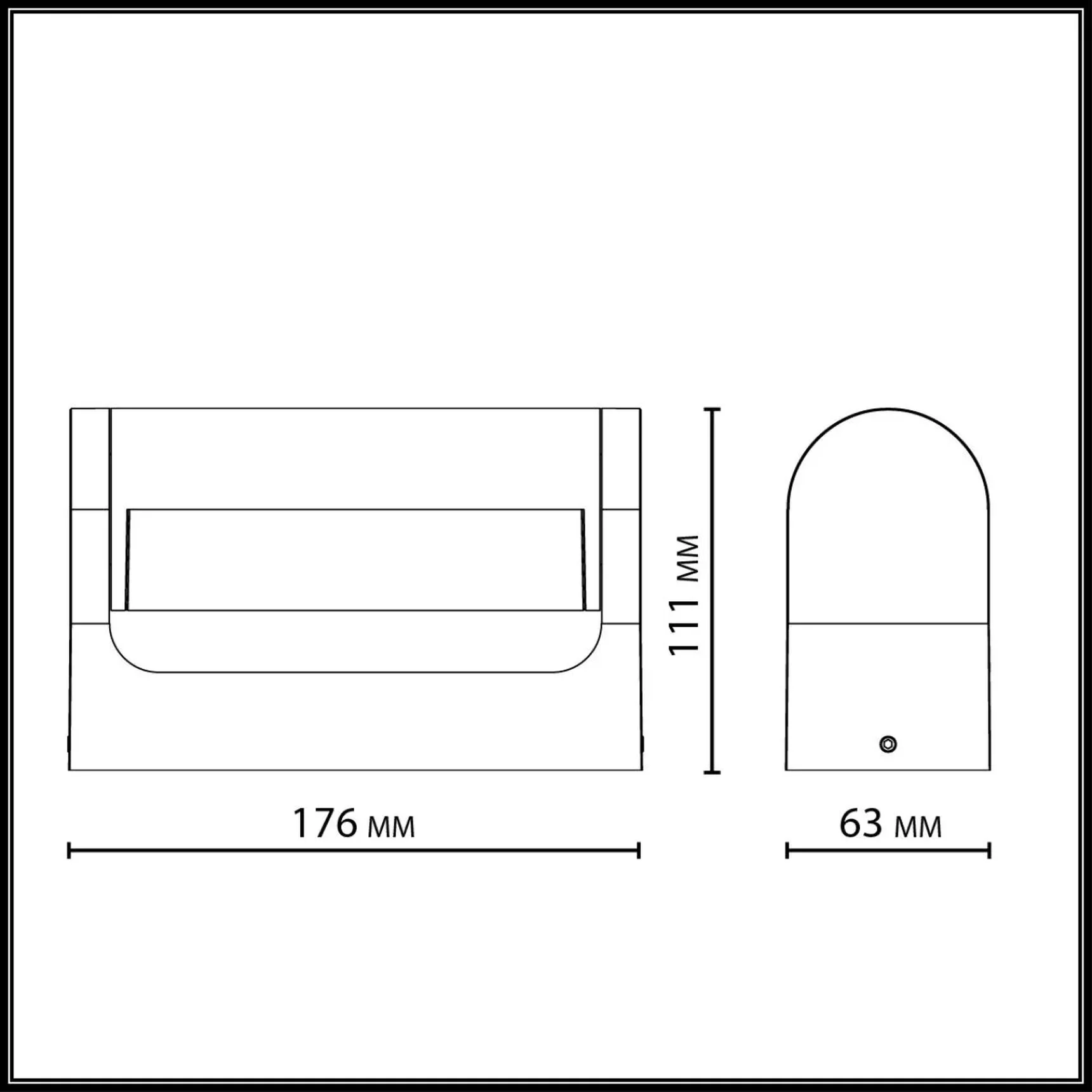 7118/12WL NATURE ODL25 667 Настенный светильник коричневый/металл IP65 LED 12W 450Лм 3000K 140° 220-240V TWINSET