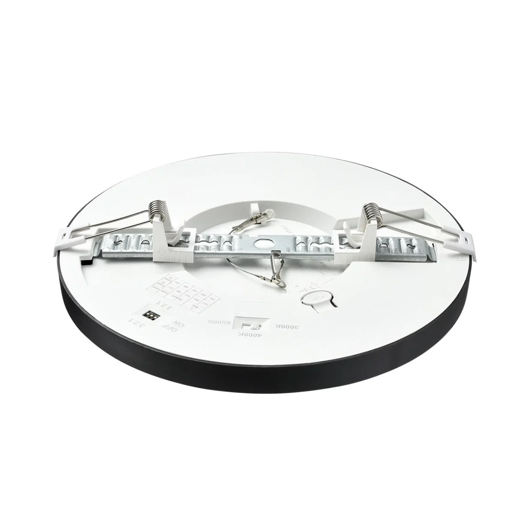 7788/18L MITRA LED SN 537 Светильник пластик/белый/черный LED 18Вт 3000/4000/6500К D225 IP44 CCT/датчик движения NEBULA BLACK