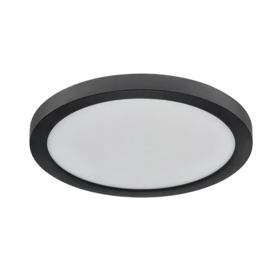 7788/18L MITRA LED SN 537 Светильник пластик/белый/черный LED 18Вт 3000/4000/6500К D225 IP44 CCT/датчик движения NEBULA BLACK
