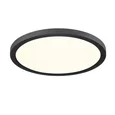 7788/24L MITRA LED SN 537 Светильник пластик/белый/черный LED 24Вт 3000/4000/6500К D300 IP44 CCT/датчик движения NEBULA BLACK